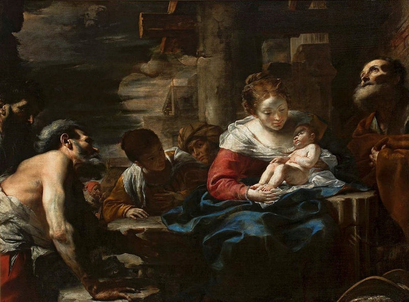 Uctívání pastýřů - Mattia Preti