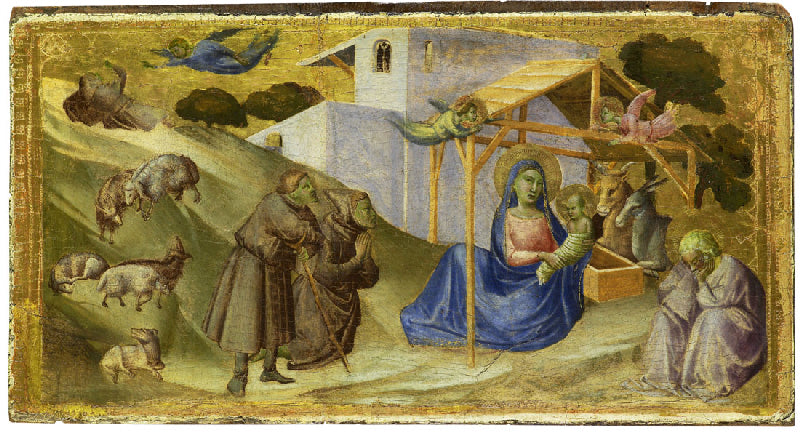 Uctívání pastýřů - Taddeo Gaddi