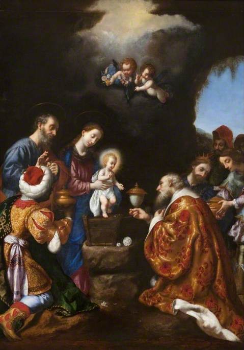 Uctívání mudrců - Carlo Dolci