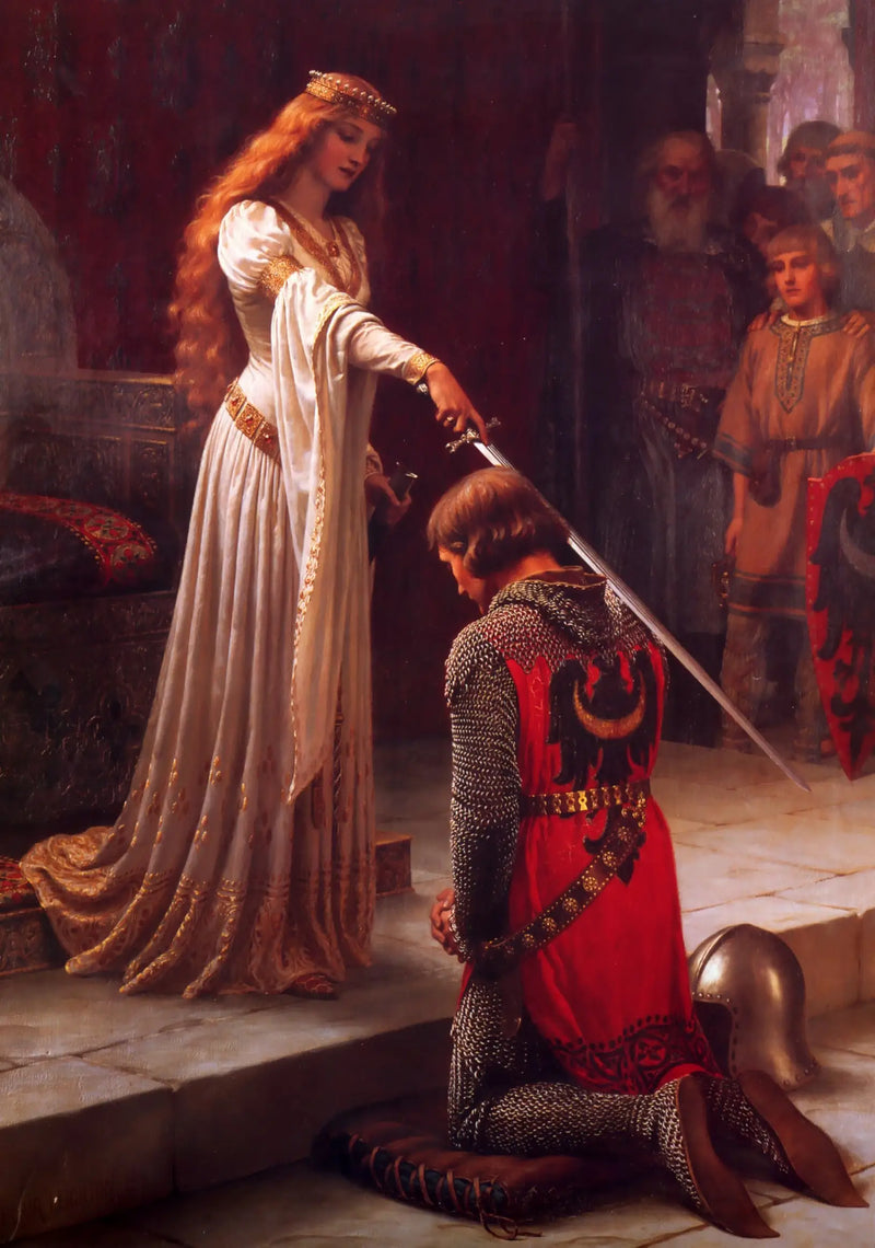 Pasování - Edmund Blair Leighton