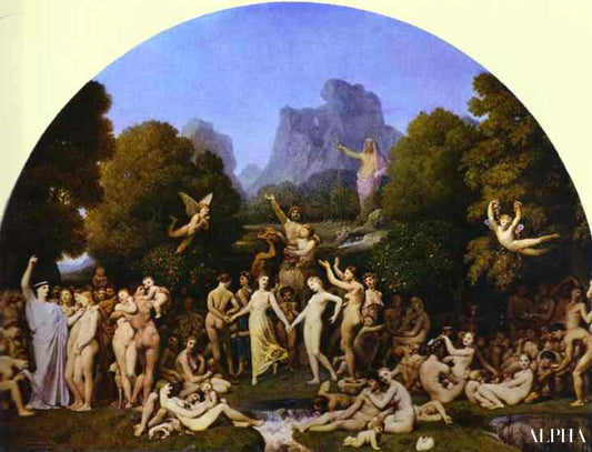 L'âge d'or - Jean-Auguste-Dominique Ingres - Reproductions de tableaux et peintures haut de gamme