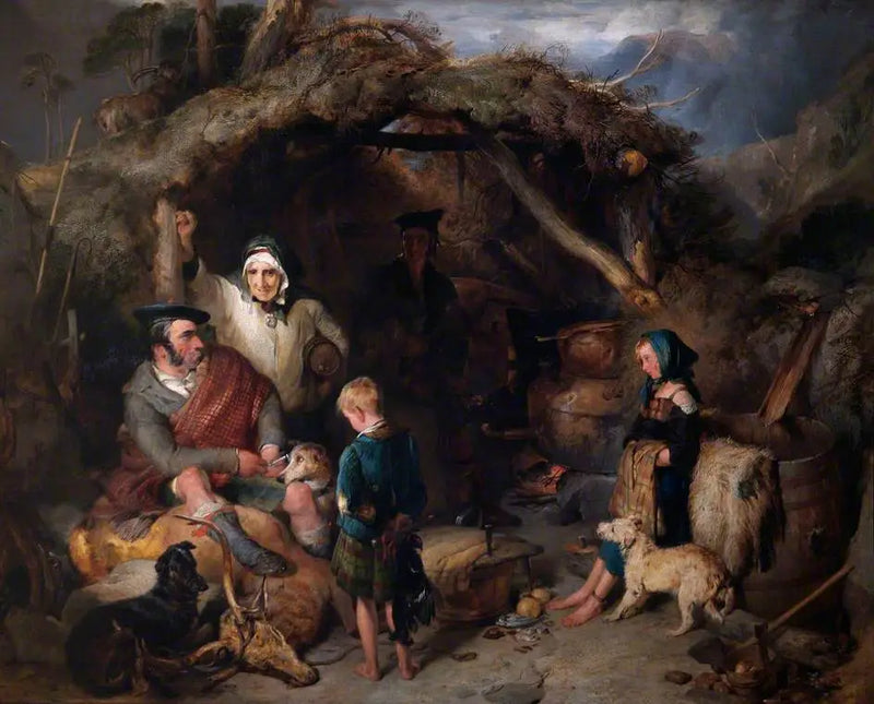 Nelegální whisky destilační přístroj z Highlands - Edwin Henry Landseer