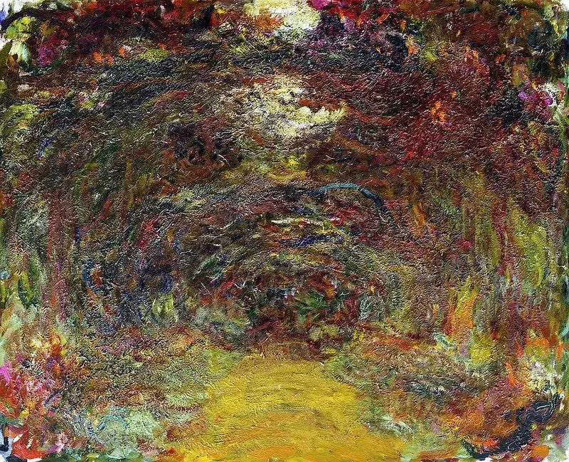 Alej růží - Claude Monet