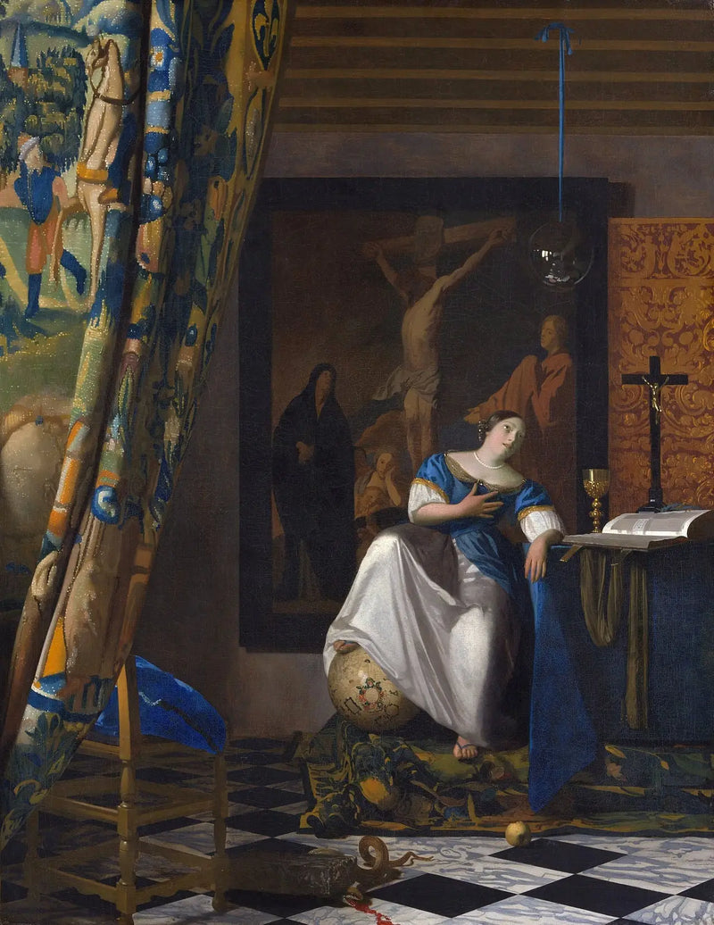 Allegorie víry - Johannes Vermeer