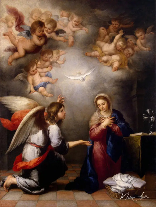 L’Annonciation - Bartolomé Esteban Murillo - Reproductions de tableaux et peintures haut de gamme