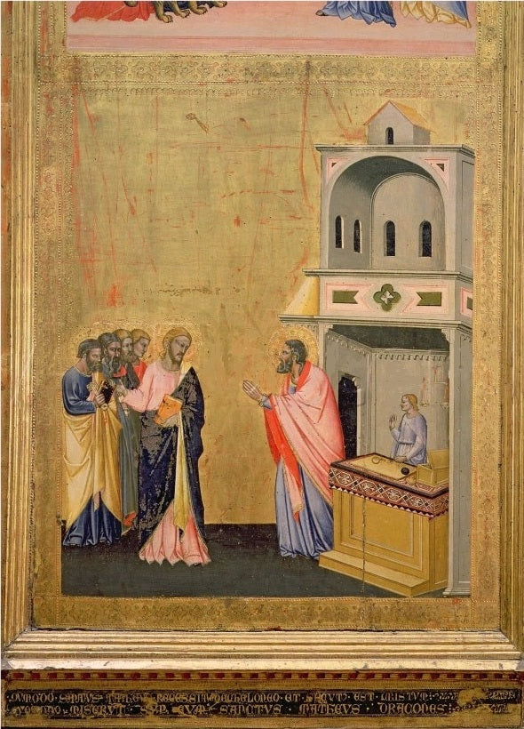 Volání svatého Matouše - Jacopo di Cione