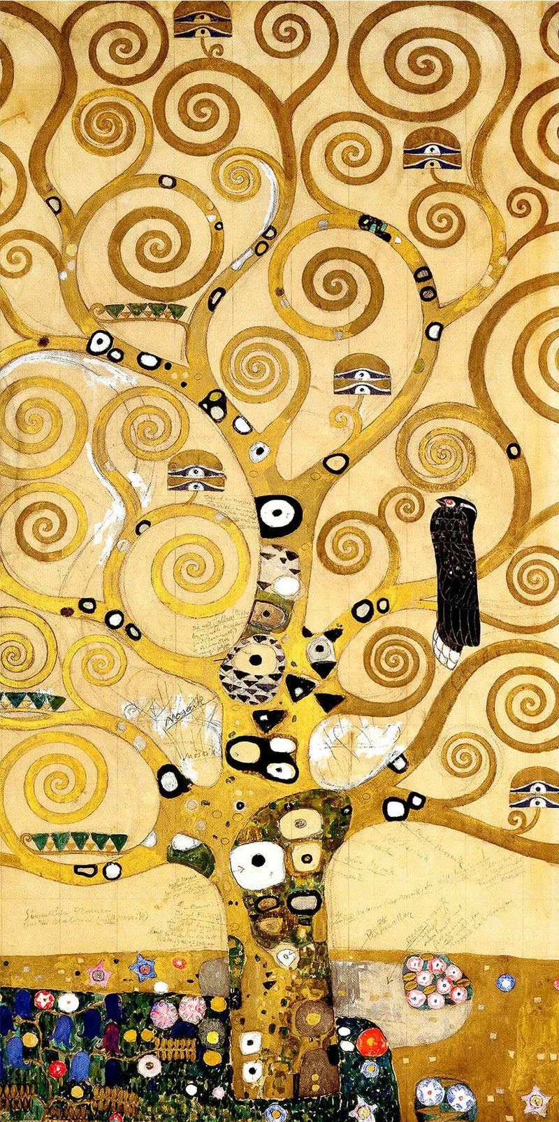 Střední Strom Života - Gustav Klimt