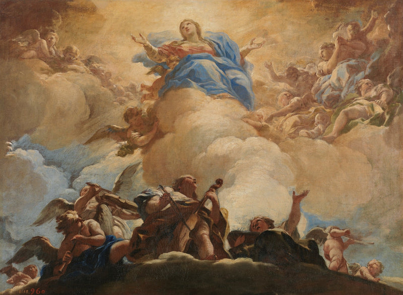 Nanebevzetí Panny Marie - Luca Giordano