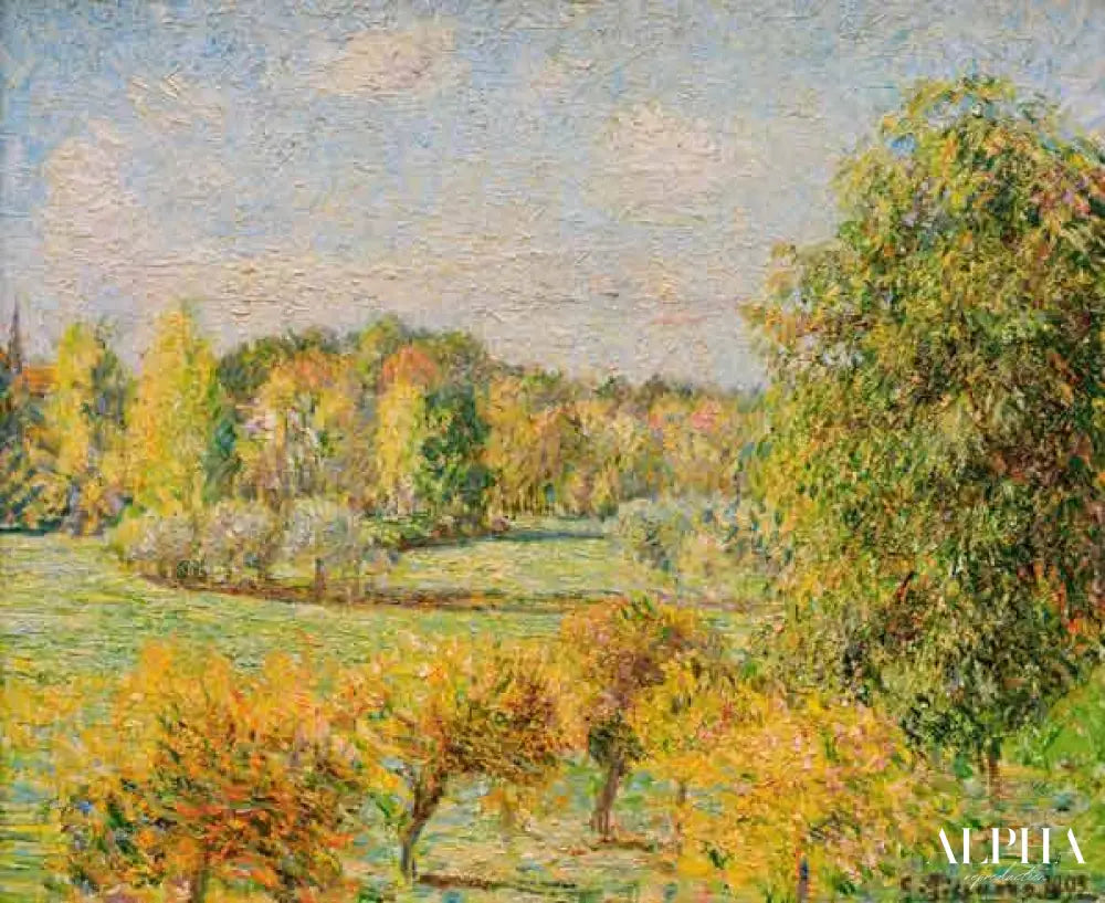 L'automne à Eragny - Camille Pissarro - Reproductions de tableaux et peintures haut de gamme