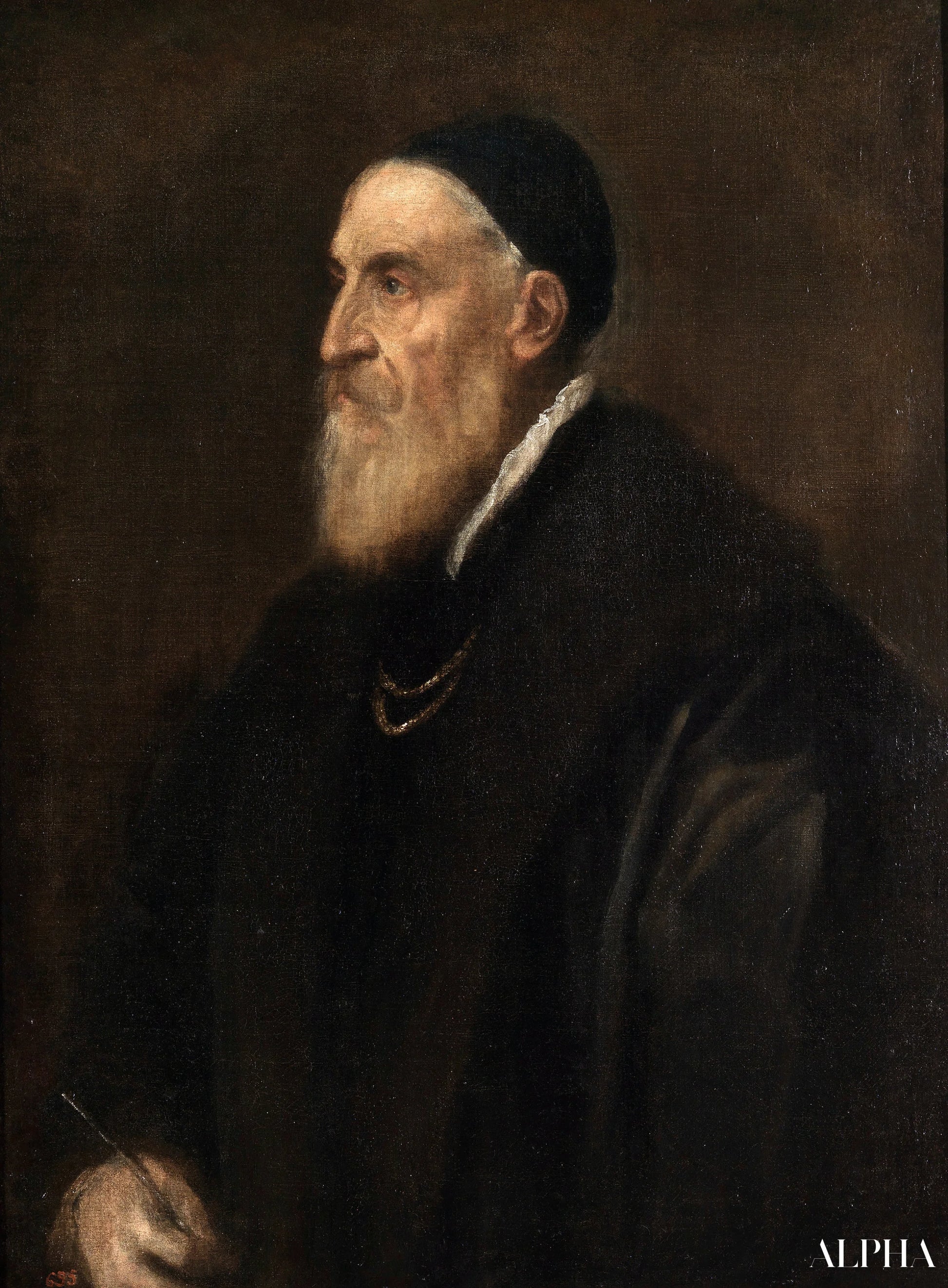 L'autoportrait - Titien - Reproductions de tableaux et peintures haut de gamme