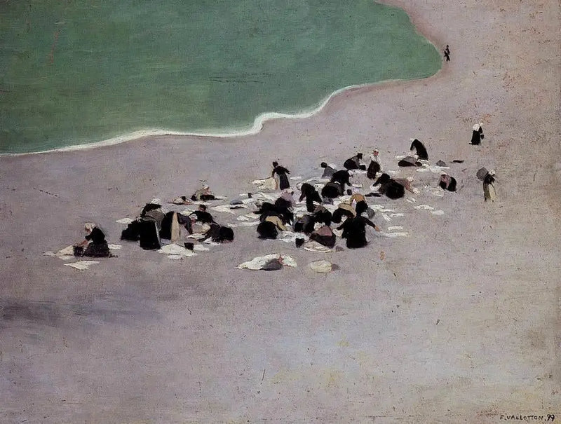 Myčky na Étretat - Félix Vallotton