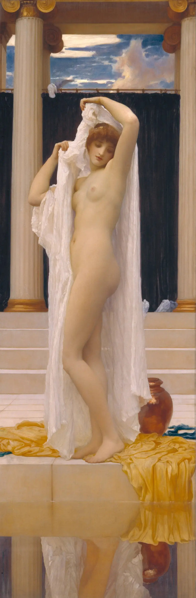 Psyché v koupeli - Frederic Leighton