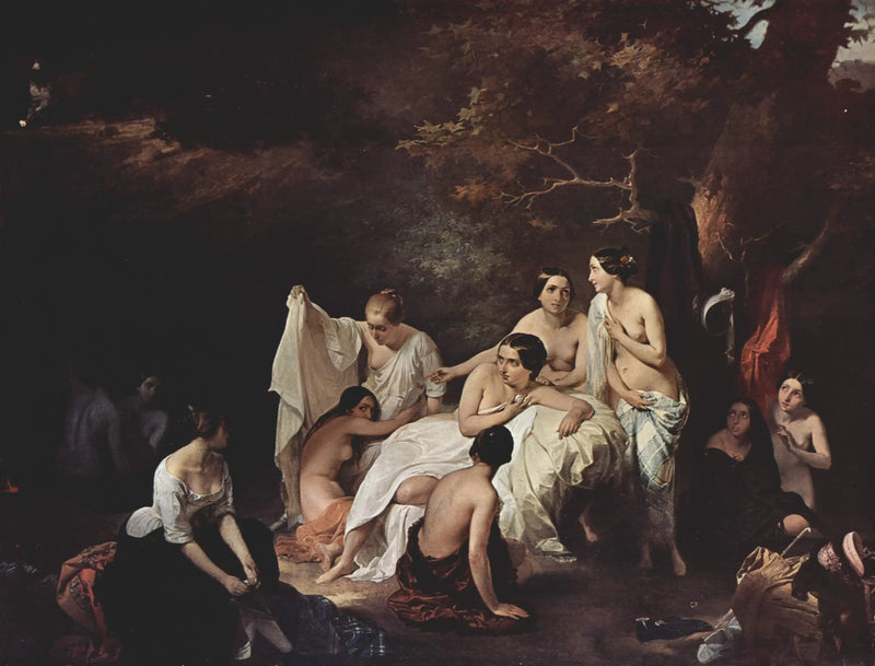 Koupel nymf - Francesco Hayez