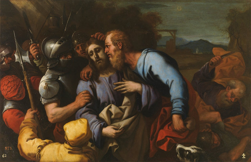 Judasův polibek - Luca Giordano
