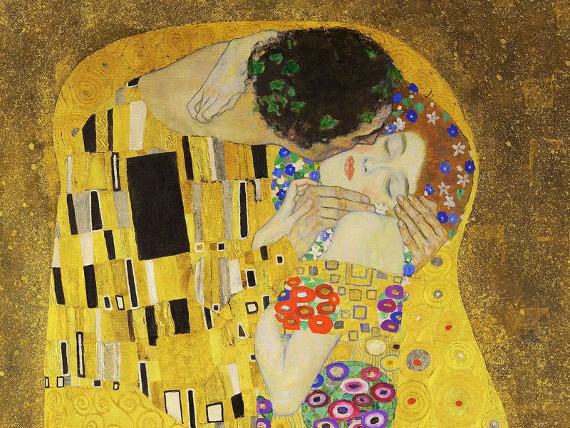 💋 Polibek – Gustav Klimt (Detail) (1907-1908)