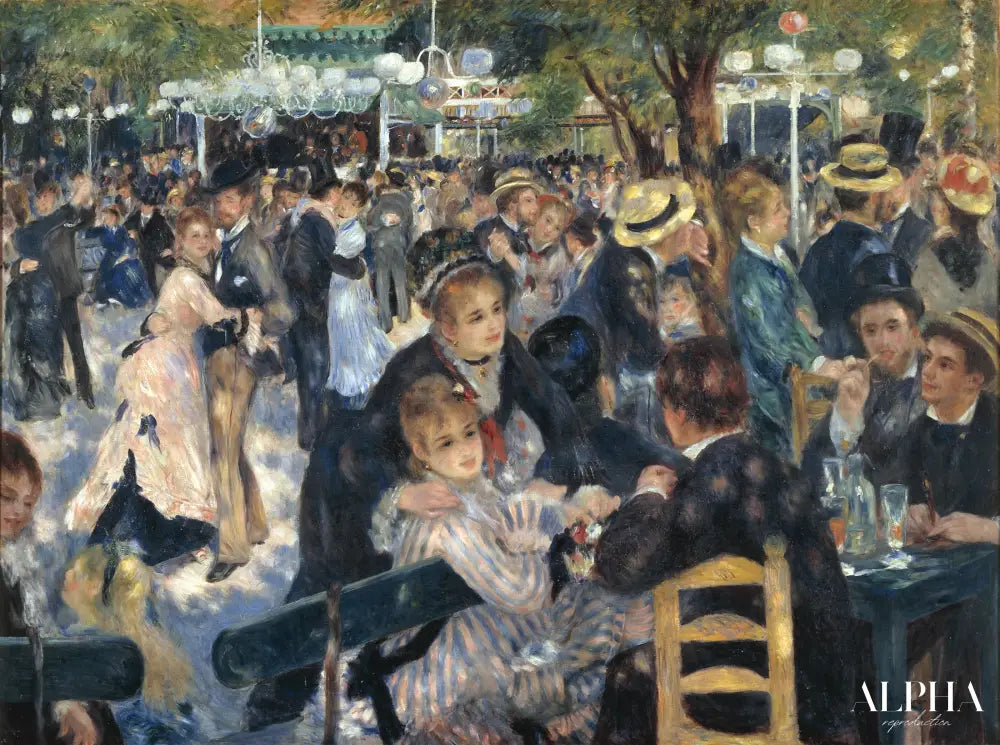 Le Bal du Moulin de la Galette - Pierre-Auguste Renoir - Reproductions de tableaux et peintures haut de gamme