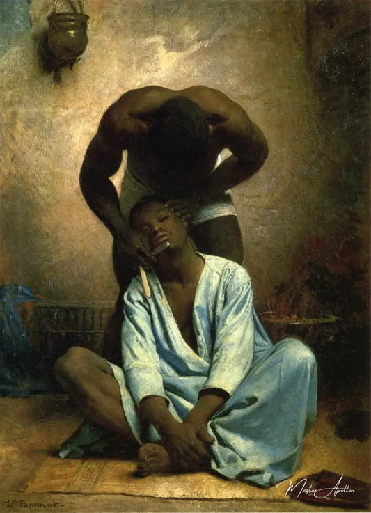 Le Barbier negre a Suez - Léon Bonnat - Reproductions de tableaux et peintures haut de gamme