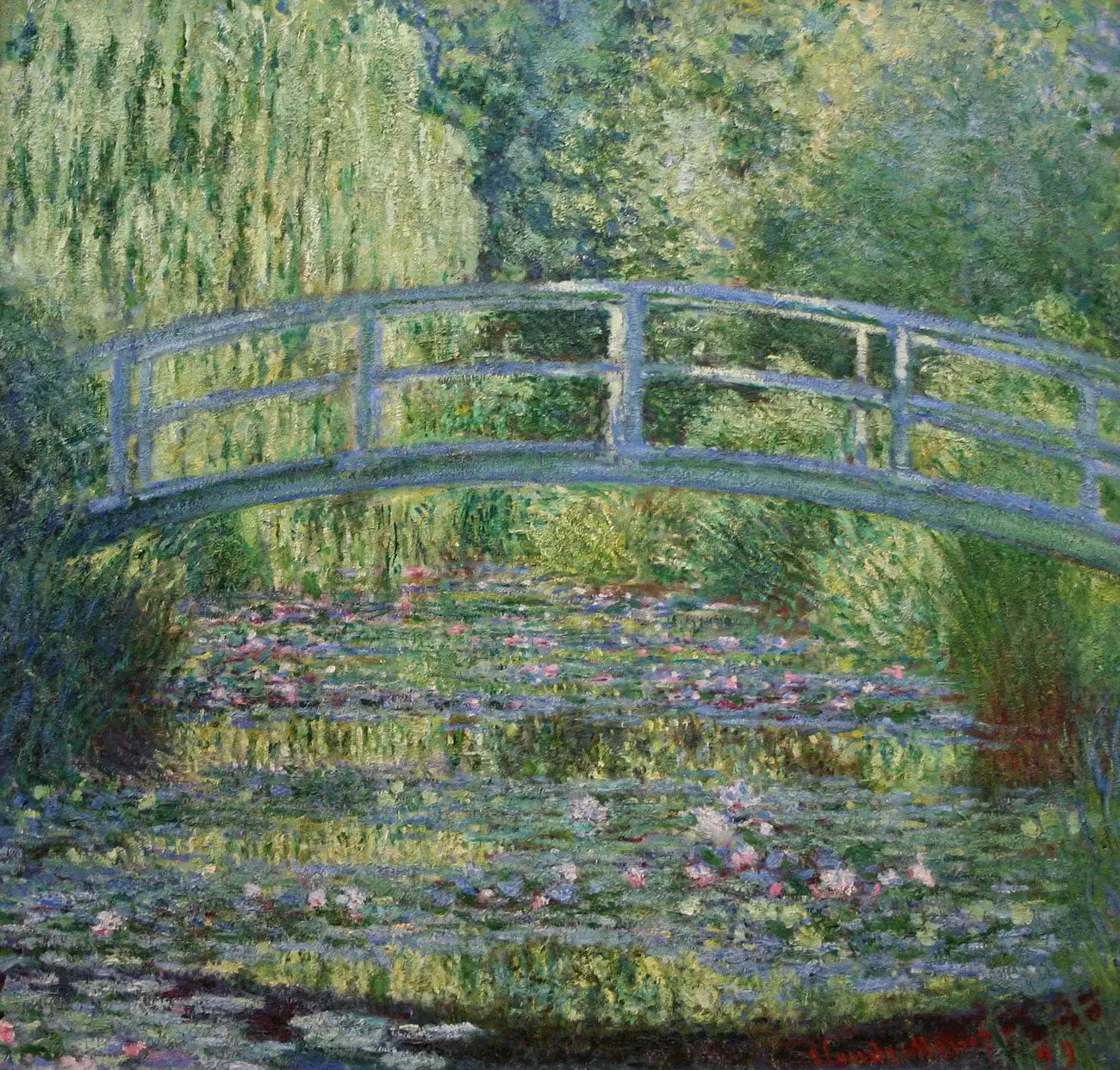 Reproduction du tableau « Le Bassin aux Nymphéas, harmonie verte - Claude Monet » par Alpha Reproduction en peinture à l’huile