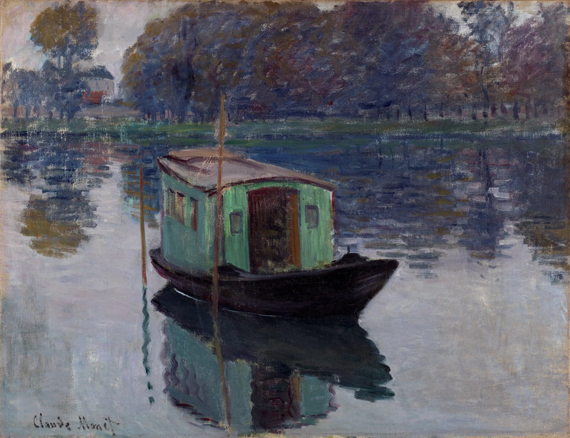 Loď-dílna - Claude Monet