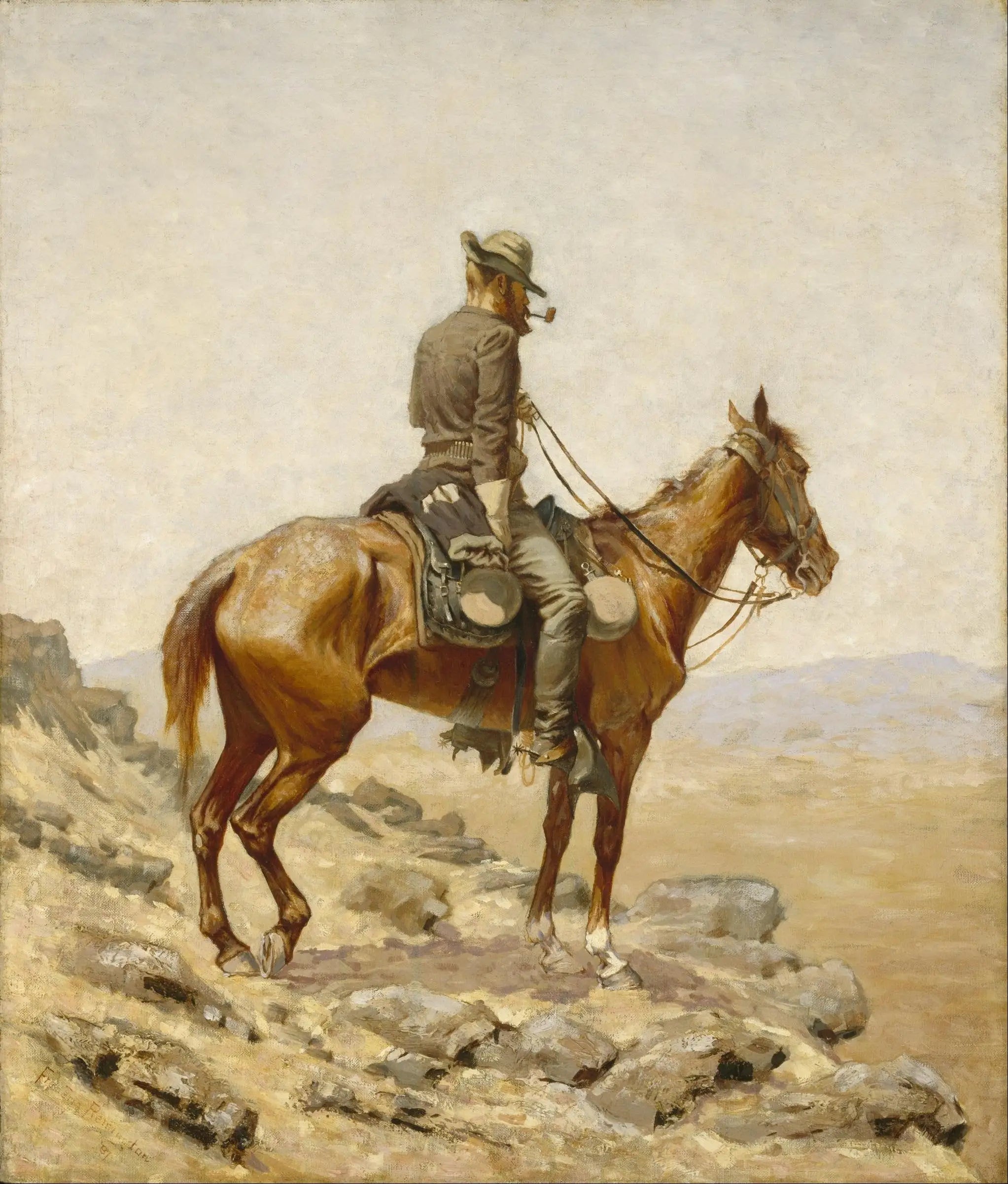 Le belvédère - Frederic Remington - Alpha Reproduction
