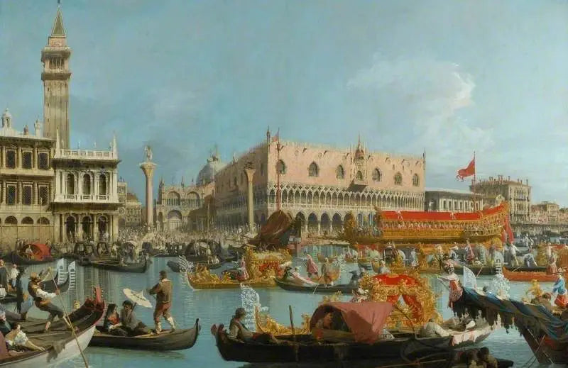 Le Bucentaure au Môle le jour de l’Ascension - Canaletto - Alpha Reproduction