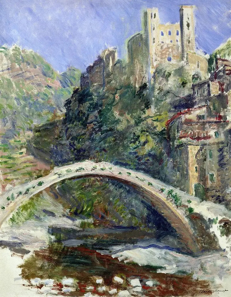Zámek Dolceacqua - Claude Monet