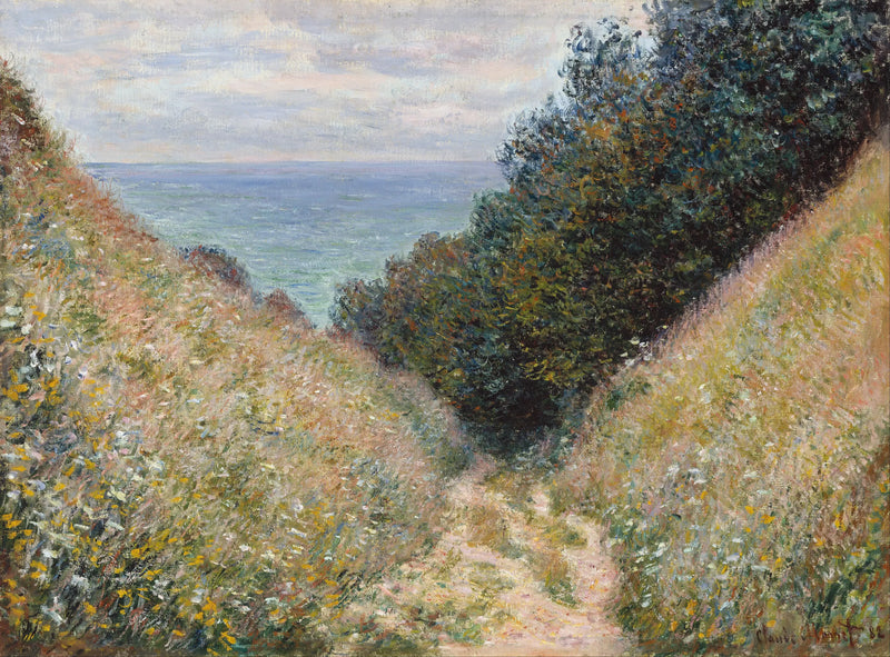 Cesta La Cavée, Pourville - Claude Monet