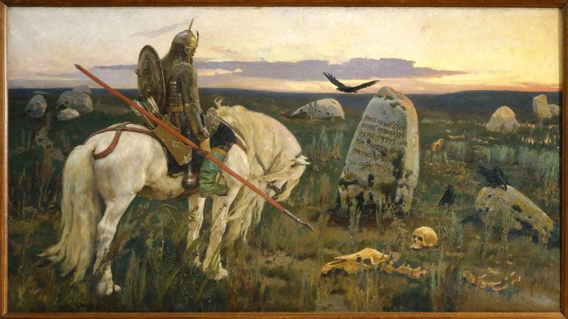 Důstojník na křižovatce cest - Viktor Vasnetsov