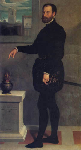 Důstojník Pietro Secco Suardo - Giovanni Battista Moroni