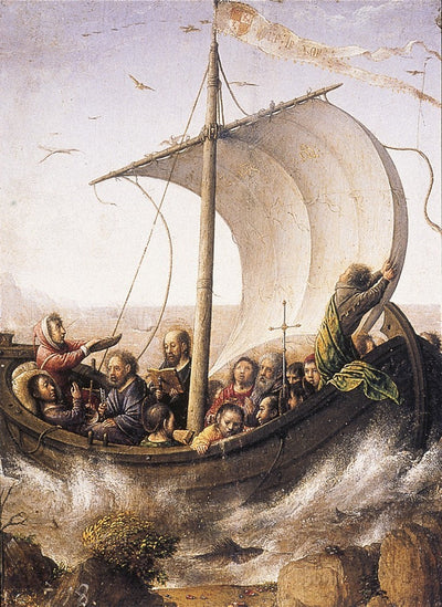 Le Christ apaisant la tempête sur le lac de Tibériade - Juan de Flandes - Alpha Reproduction