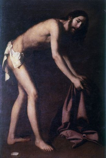 Le Christ rassemble ses vêtements - Francisco de Zurbarán - Alpha Reproduction