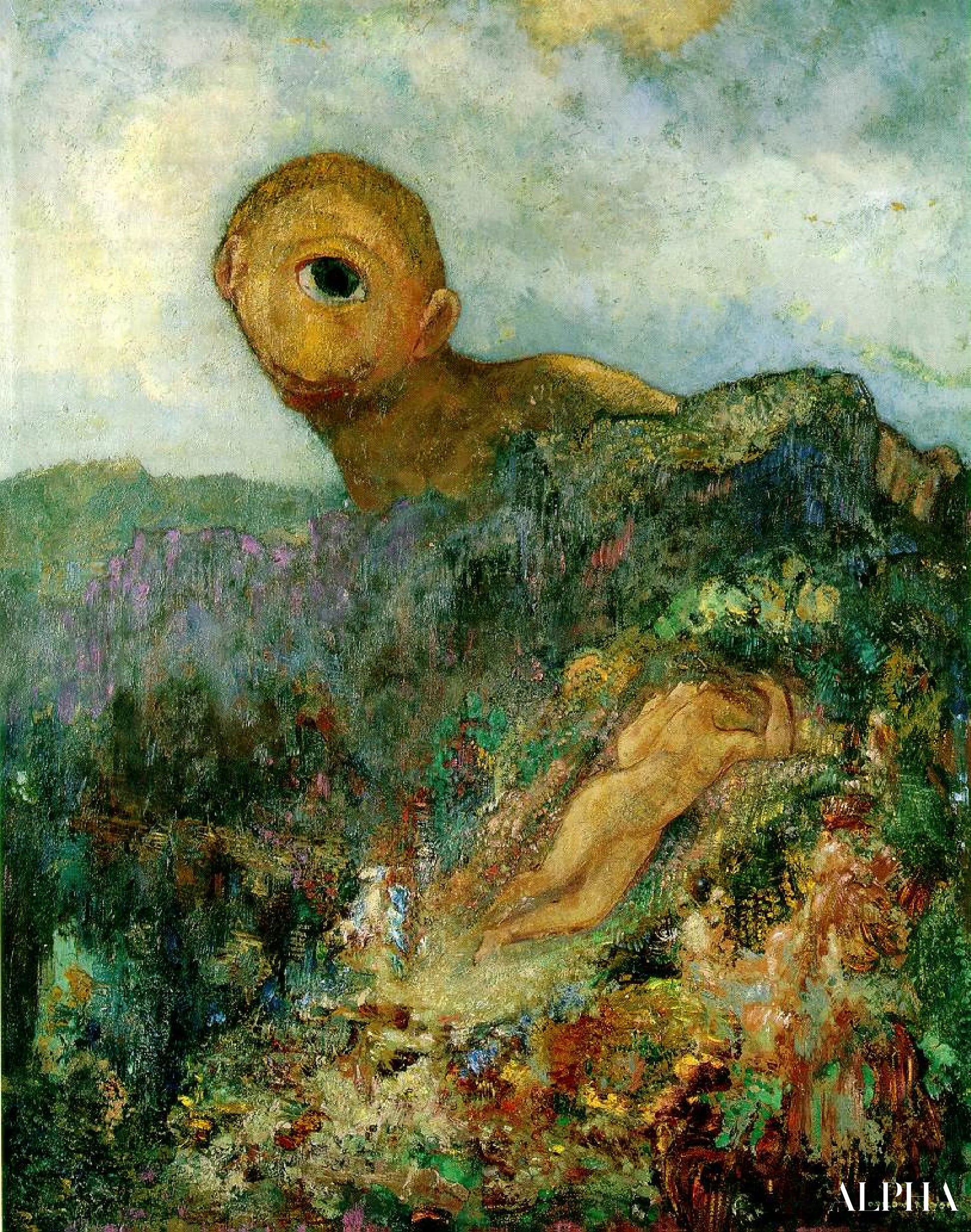 Le Cyclope - Odilon redon - Reproductions de tableaux et peintures haut de gamme