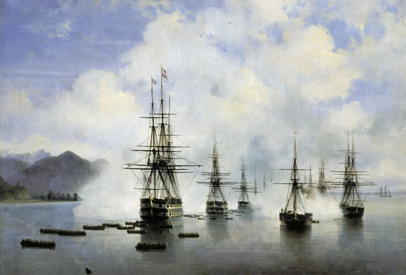 Přistání N. N. Raevského v Subashi - Ivan Aivazovskij