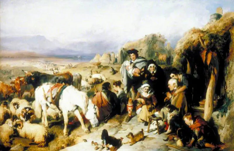 Odchod pastevce: scéna v Grampians - Edwin Henry Landseer