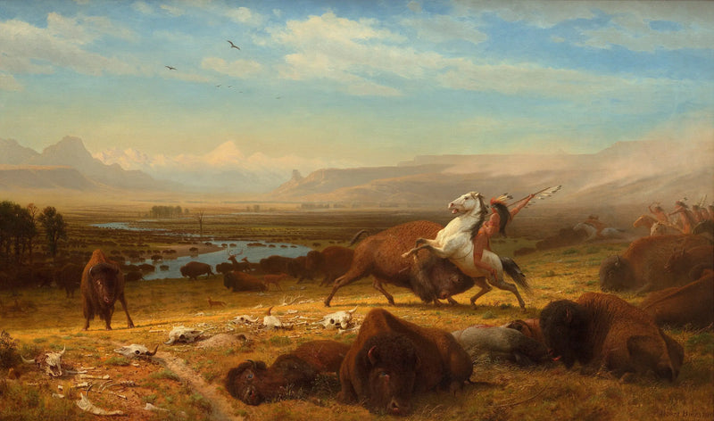 Poslední z bizonů - Albert Bierstadt