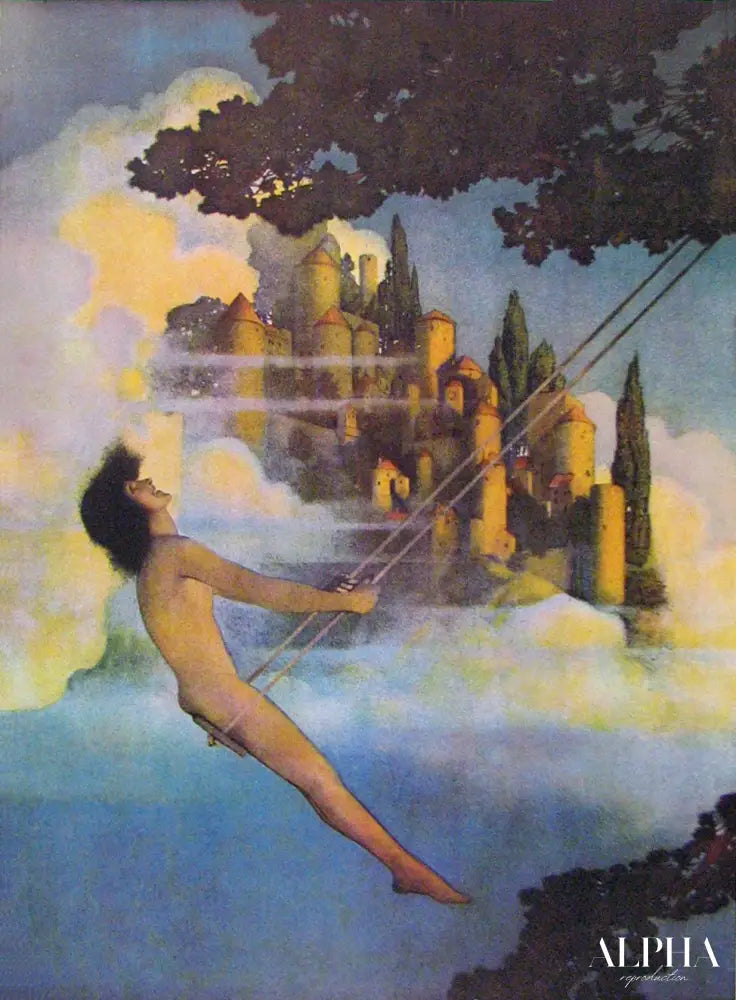 Le Dinky Bird - Maxfield Parrish - Reproductions de tableaux et peintures haut de gamme