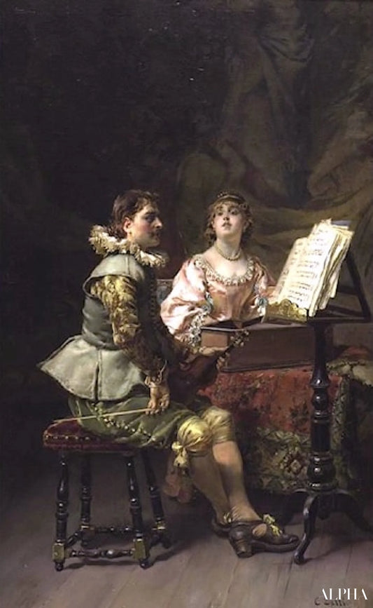 Le Duo - Cesare-Auguste Detti Reproductions de tableaux à la peinture à l’huile