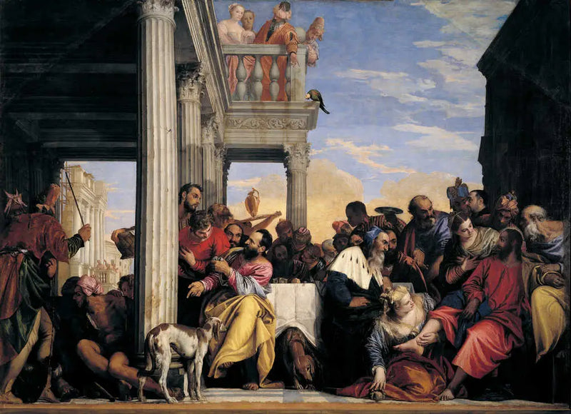 Večeře v domě Šimona farizea (Veronese, Turín) - Paul Véronèse