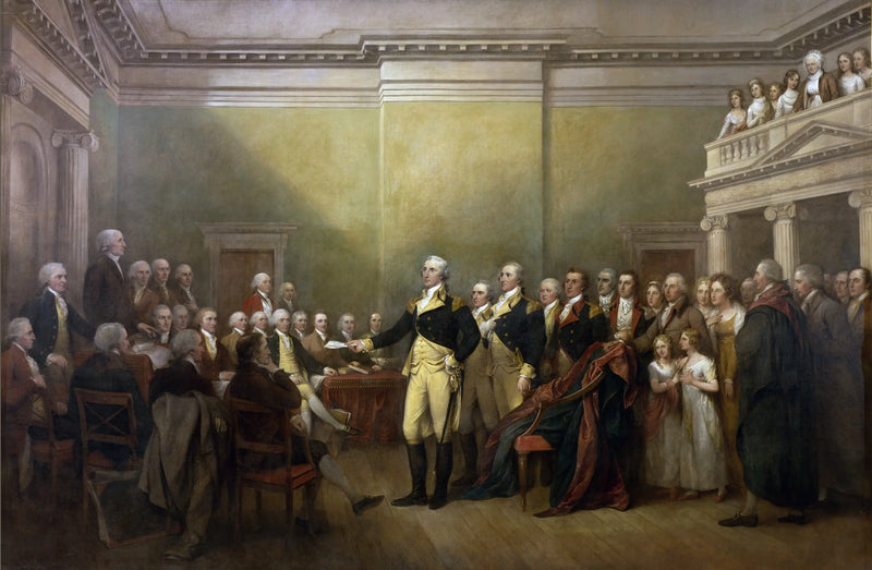 Generál George Washington odstupuje ze své komise - John Trumbull
