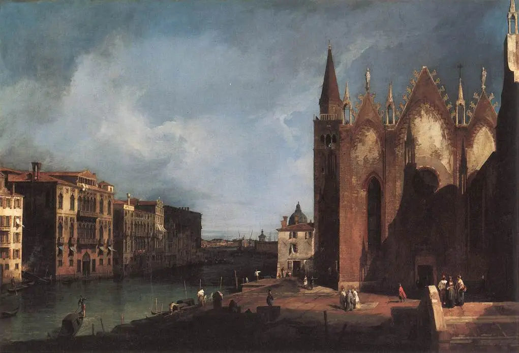 Le Grand Canal de Santa Maria della Carità vers le bacino di San Marco - Canaletto - Alpha Reproduction