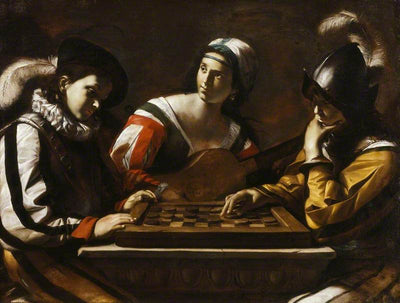 Le jeu de dames - Mattia Preti - Alpha Reproduction