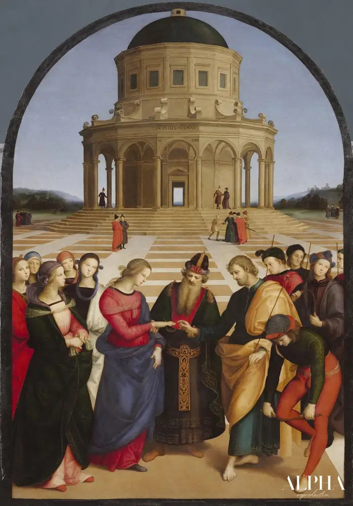 Le Mariage de la Vierge - Raphaël (peintre) - Reproductions de tableaux et peintures haut de gamme