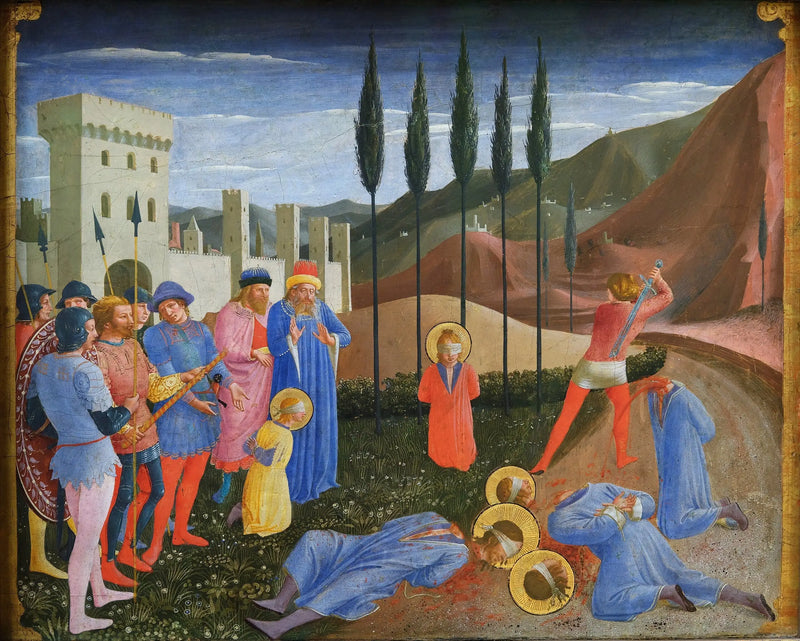 Mučednictví svatých Kosmy a Damiána - Fra Angelico