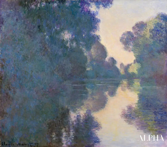 Le Matin sur la Seine, temps net - Claude Monet - Reproductions de tableaux et peintures haut de gamme