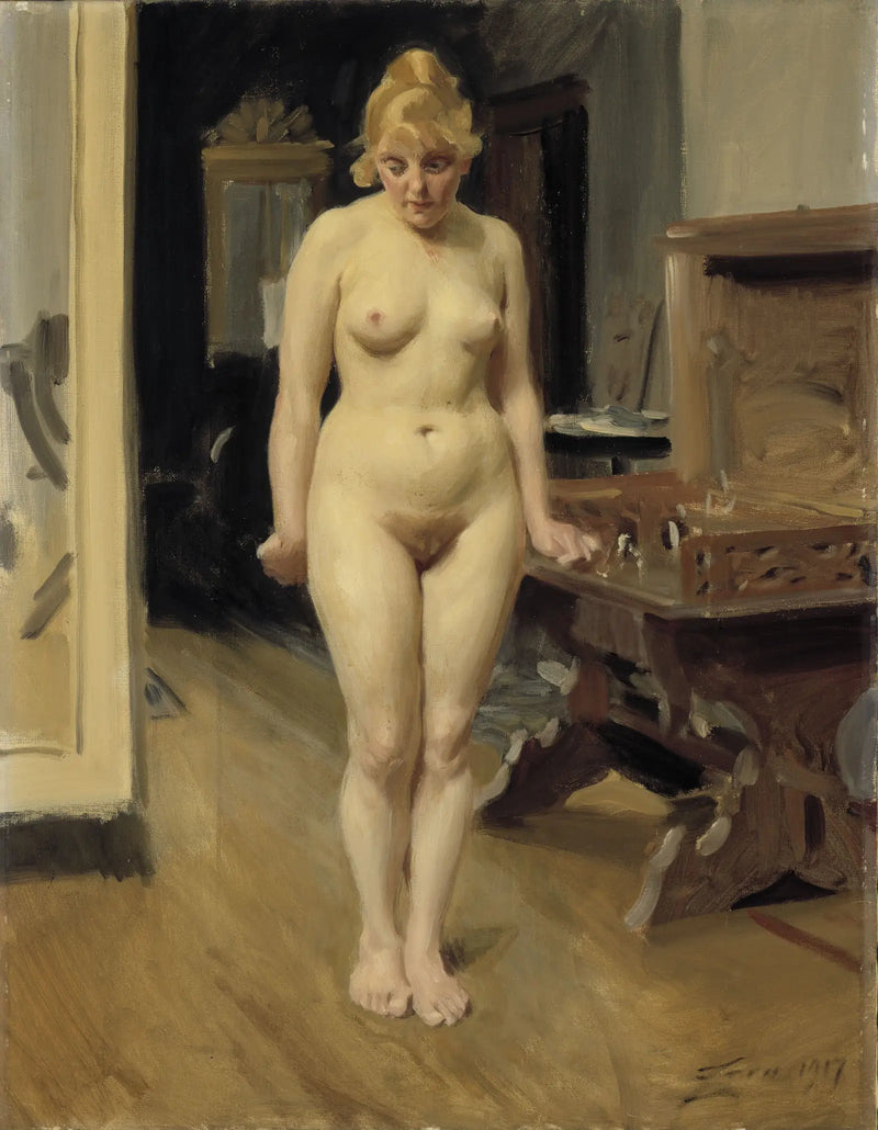Plachý model - Anders Zorn