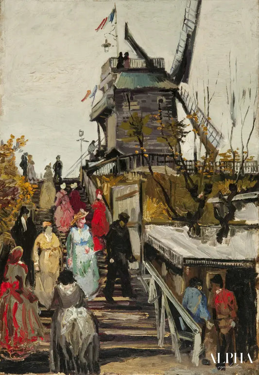 Le Moulin de Blute-Fin - Van Gogh - Reproductions de tableaux et peintures haut de gamme