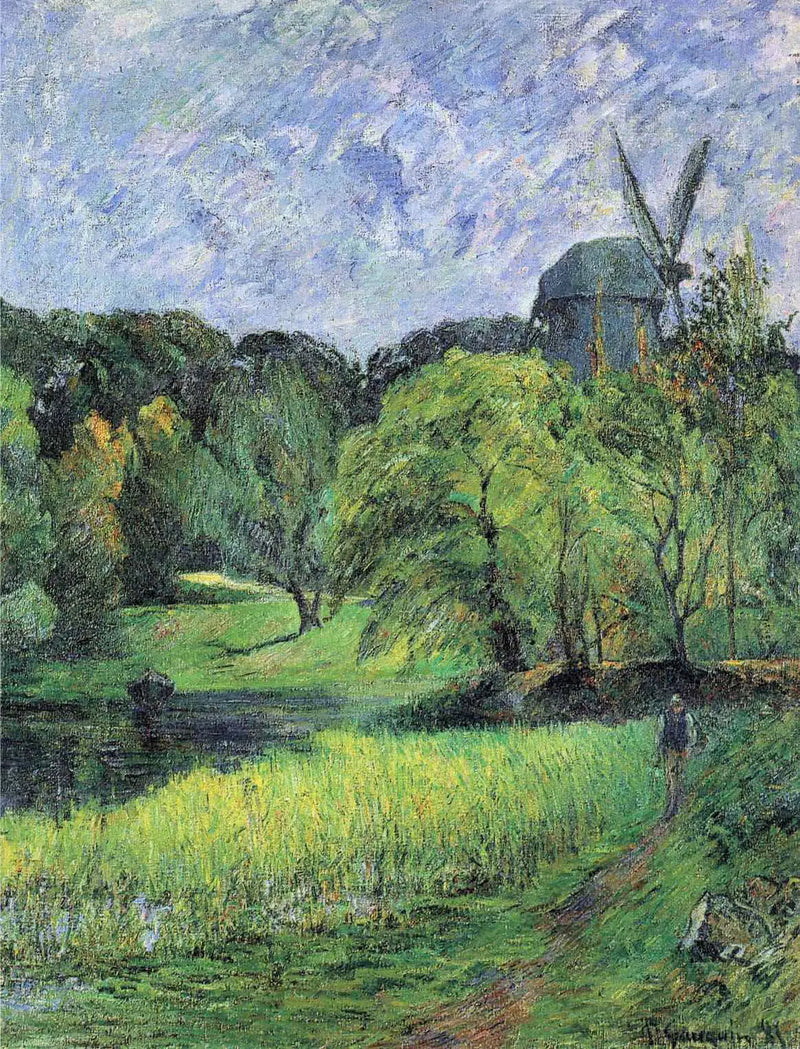 Mlýn královny v parku Østervold - Paul Gauguin