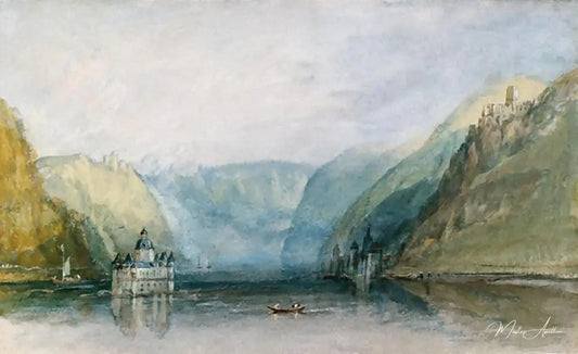 Le Palatinat près de Kaub - William Turner - Reproductions de tableaux et peintures haut de gamme