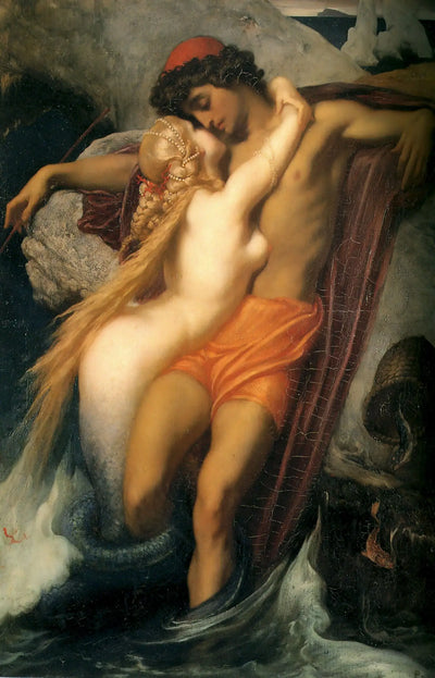 Le Pêcheur et la Sirène. - Frederic Leighton - Alpha Reproduction