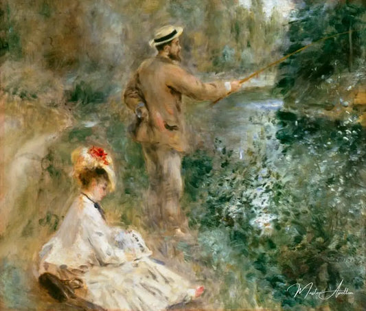 Le Pêcheur - Pierre-Auguste Renoir - Reproductions de tableaux et peintures haut de gamme